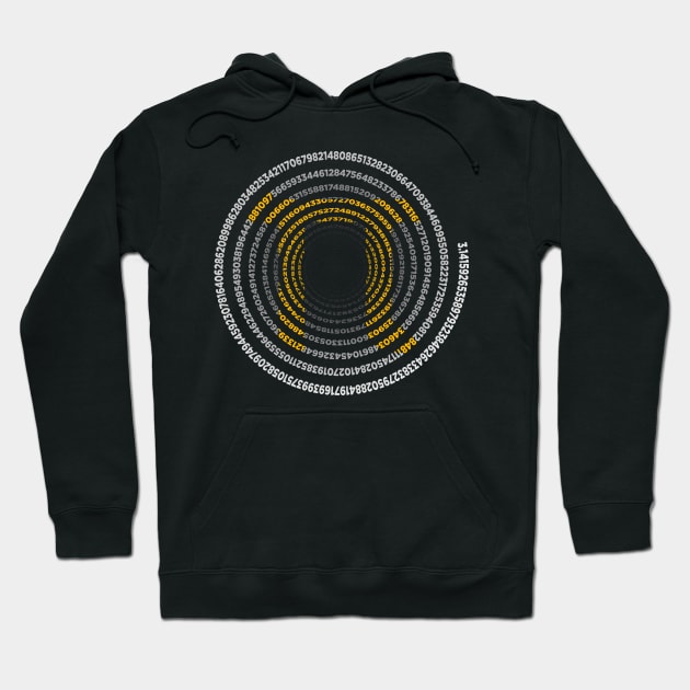 Happy Pi Day Pi Spiral Hoodie by Bluzzkar